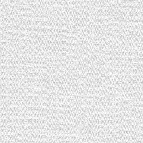 Manhattan Comfort Ethan Series Vinyl Textured and Paintable Design Large Wallpaper Roll, 21 W x 33' L, White