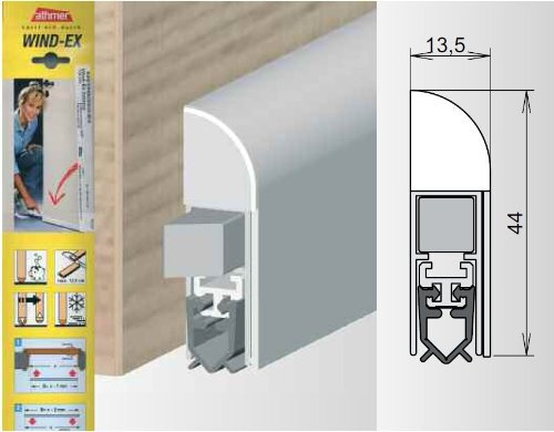 Athmer Türdichtungen Wind-EX | Farbe: dunkelbronze | Länge (mm): 735