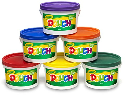 Crayola Dough Set Of 6 Tubs Red Orange Green Yellow Purple Blue By Crayola Llc
