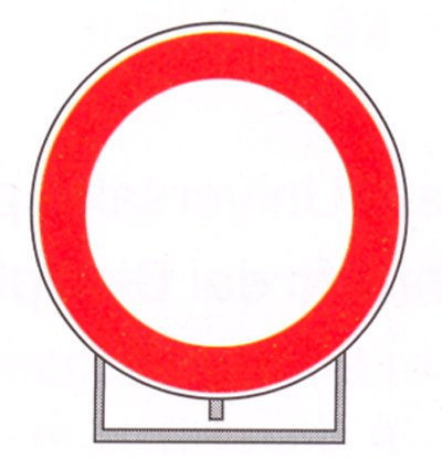 SEGNALE STRADALE CARTELLO CANTIERE NO TRANSITO D. 60