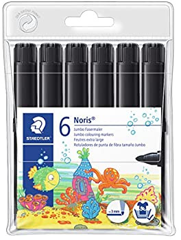 STAEDTLER Filzstift Jumbo Strichbreite 3 mm unifarben schwarz