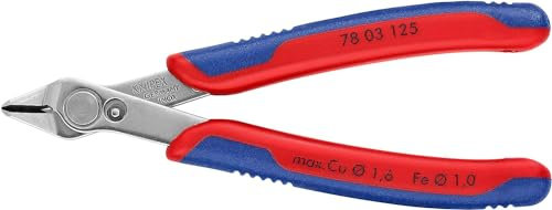 Knipex 78 03 125 Electronics Super-Knips Cutter, Multi-Colour, 125 mm