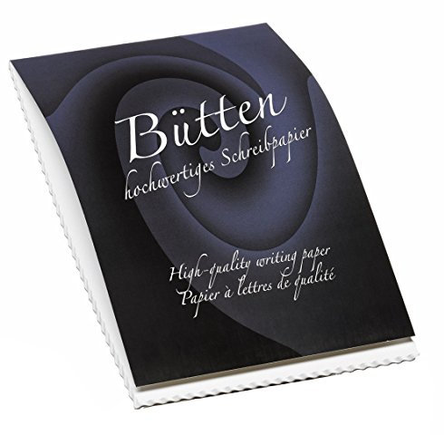 Rössler Papier 20201930 - Bütten - Briefblock, 50 Blatt DIN A4, weiß