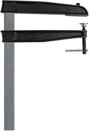 BESSEY Tiefspann-Schraubzwinge TGN80T40K | 800 mm Spannweite | Extra große Ausladung ermöglicht präzises Spannen auch bei besonders tiefen Werkstücken und komplexen Anwendungen im Handwerk