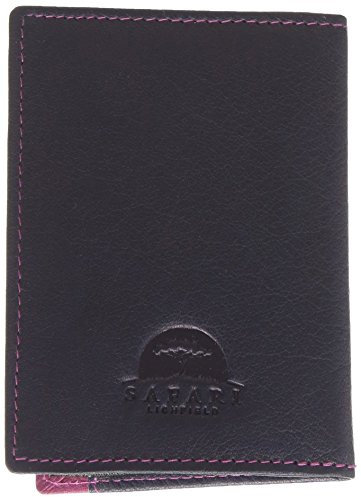 Lederetui für Karten und Ausweise von Safari, Navy / Berry (blau) - 5307 46 76