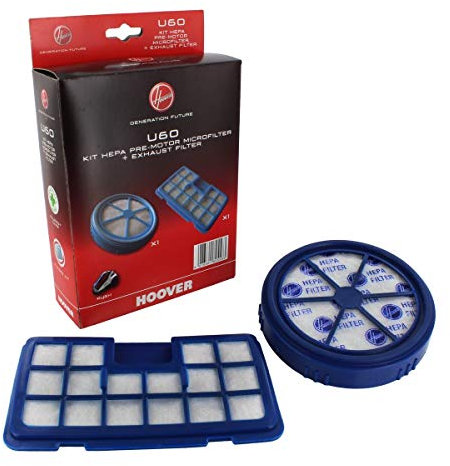 Hoover U105 Vaccum Cleaner Filter Kit, Anti Odour, Extra Filtering, Original Spare Part, Compatible With Hoover H-ENERGY 300