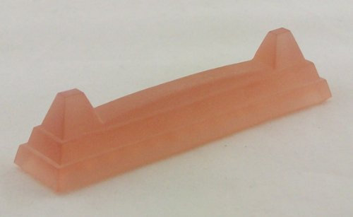 Messerbänkchen aus Glas in rosé satiniert