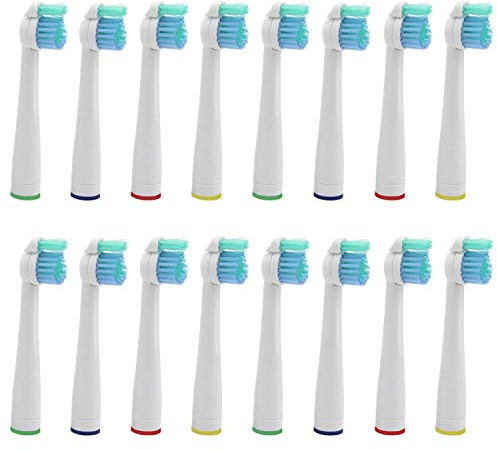 KongKay® 16 PCS HX2014 la cabeza de cepillo de dientes reemplazadas compatible para Philips Sonicare Cepillo de dientes eléctrico, Sonicare Sensiflex, encaja Essence+, Plaque Control, Gum Health, DiamondClean, FlexCare, HydroClean, HealthyWhite and EasyClean, Los reemplazos de alta calidad para ahorrar su dinero (4PACK x 4PCS)