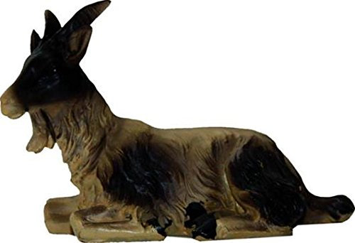 Unbekannt Krippenzubehör Ziege liegend Höhe 4cm geeignet für 11-13cm Figuren