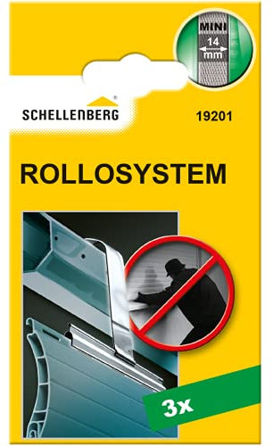 Schellenberg 19201 Suspensión de persiana Mini 3 Piezas, para Ejes de Tubo de Acero de 40 mm, Plateado, Set