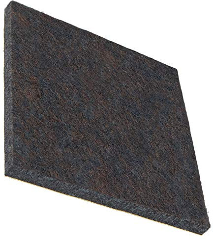 Adsamm® / 4 x Selbstklebende Filzgleiter/Braun / 80x80 mm/Quadratisch/Möbelgleiter aus Filz mit 5.5 mm Stärke/Möbel- und Bodengleiter