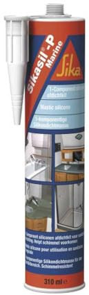 SIKA - Mastic silicone universel pour joint d'étanchéité et joints sanitaires - Sikasil P Transparent - Multisupports - Résistant aux UV/Moisissures - 300ml