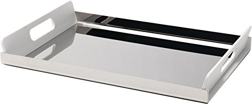 Alessi GIA01/45W Vassily Vassoio in Acciaio Inossidabile, Bianco, 45 cm
