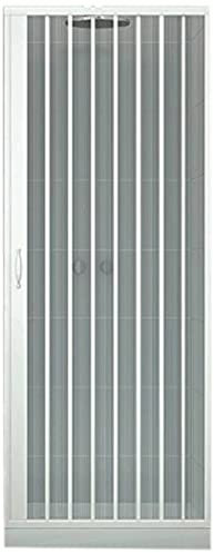 Porta Doccia 75 CM in PVC MOD. Vergine con Apertura Laterale Bianco Pastello