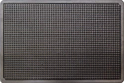 ID matt M2 Noppen Teppich Fußmatte Gummi schwarz 53 x 35,5 x 1,2 cm