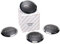 FIAT - 51884863 Confezione 4 tappi coprimozzo originale FIAT 500/C, Plastica, Nero