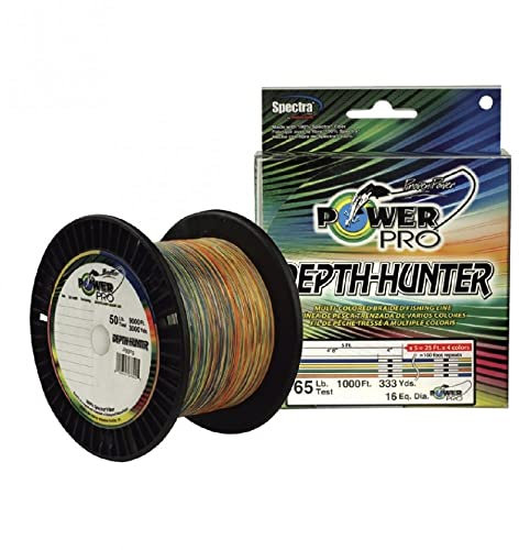 Shimano Power Pro Depth Hunter mehrfarbige geflochtene Schnur 015mm - 150m