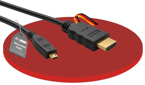 HDSupply Micro HDMI auf HDMI Kabel High Speed Ethernet 5m | HDMI-A auf HDMI-D, Full HD 1080p, 2-fach geschirmt, vergoldete Kontakte für AV-Komponenten