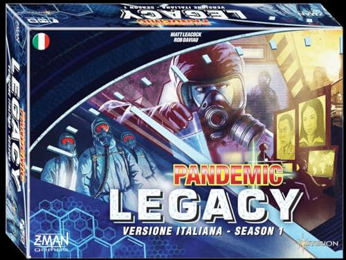 Asmodee 8385 Pandemic Legacy-Italian Edition, Singles, Blau