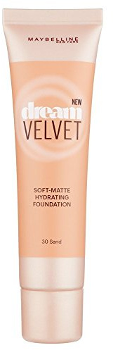 2 x Maybelline New York Dream Velvet Soft Matte Foundation 30ml - 30 Sand