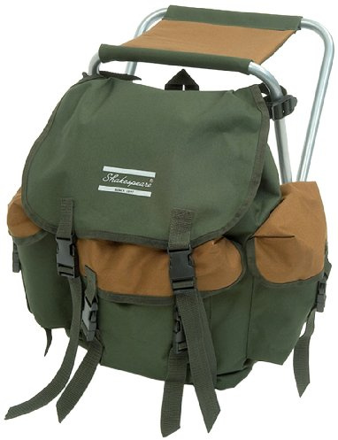 Shakespeare Chaise pliante avec sac à dos Marron/Vert 100 kg