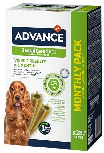 ADVANCE Snacks - Dental Care Stick per Cani di Razza Media e Grande - 720gr