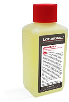 Lotus Grill Pasta Combustibile di Sicurezza al Bioetanolo per Barbecue, Trasparente, 200 ml