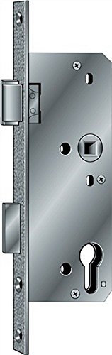 BKS Serrure de porte en verre à mortaiser PZW 20/40/72/8mm DIN droite argent ktg