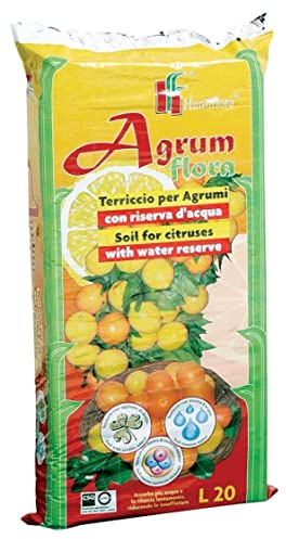 Terriccio con riserva d'acqua per agrumi