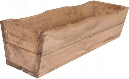 FKL DESIGN Home Deco NEU Pflanzkasten aus Holz TOP Pflanzkübel Garten Terrasse fertig montiert D8 Eiche (64 cm)