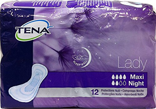 6 x TENA LADY Maxi Night Damenbinden, 12 Stück