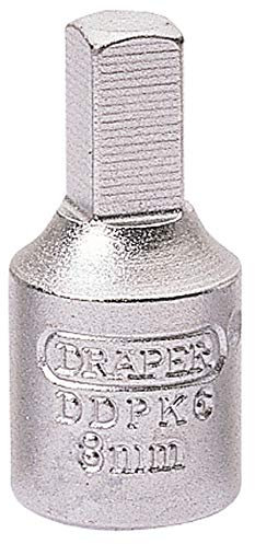 Draper Expert 8mm Drain Plug Key | 3/8 Square Drive Hand Tool | Extension Garage Tools | Extra Torque | 38324