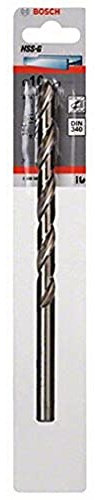 Bosch Professional 1x HSS-G Metallbohrer (für Metall, Ø 10 mm, Robust Line, Zubehör Bohrmaschine)