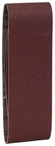 Bosch 2609256212 Belt Sander for Drill 75 x 508 mm Grit 80 Pack of 3 Sheets Red