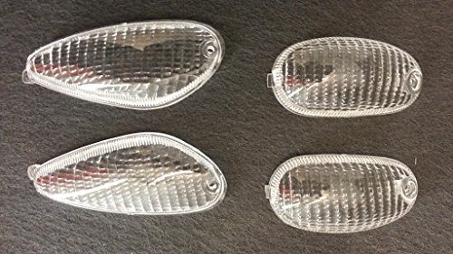 MSR Vetri Blinker Glas für Piaggio Gilera NRG 2. Serie - NRG MC2 - 50 cc, Klar, Halogen, Motorrad, Blinker, 1994-2005