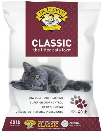 Precious Cat Classic Premium Clumping Cat Litter, 40 lb Bag