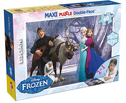 Liscianigiochi-70X50 Cm Disney Puzzle Supermaxi 60, Frozen Music And Fun, 42117