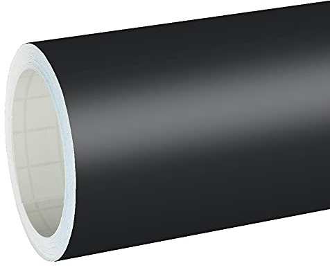 Unbekannt 5,08€/m² Rapid Teck® Matt Folie - 070 Schwarz - Klebefolie - 5m x 1,26m - Folie Matt Plotterfolie - Klebefolie selbstklebend - auch als Moebelfolie - Dekofolientage