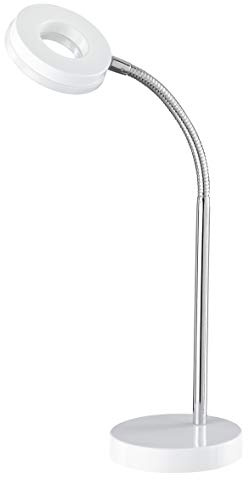 Reality Leuchten LED Tischleuchte Rennes R52411101, Kunststoff weiß, inkl. 4 Watt LED