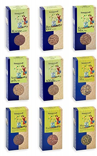 Sonnentor 5172 Keimsprossen Sortiment mit 9 Sorten (Bio-Keimsprossen)