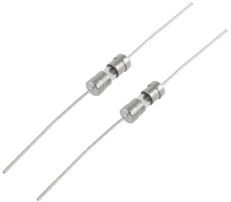 sourcing map 10x Axial Conductor Rápido Actuación Pasante Orificio 3.6 X 10mm Vidrio Fusible 250V 1A