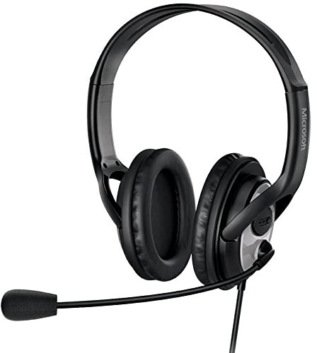 Microsoft LifeChat LX-3000 Headset (JUG-00013) with Clear stereo sound, Plug and Play, Noise-cancelling Microphone for Laptop/PC, Over-Ear