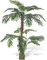 vidaXL Künstliche Pflanze Cycas-Palme Cycaspalme Künstliche Palme Cycas Kunstpalme Kunstpflanze Kunstbaum 25 Wedel Kunststoff und Holz 150cm