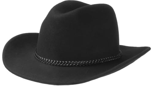 Lipodo Westernhut Wollfilz Garniturband Made in Italy Damen Herren Sommer Winter