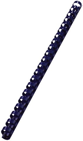 GBC® Binderücken CombBind®, Kunststoff, 21 Ringe - US-Teilung, A4, Ø: 25 mm, für: 225 Blatt, blau (50 Stück), Sie erhalten 1 Packung á 50 Stück