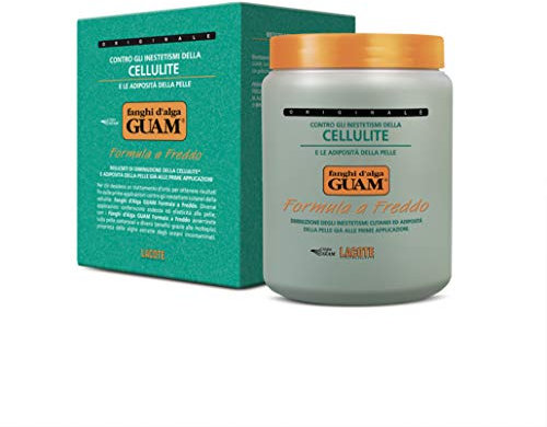 Guam, Kaltformel Algenfango Guam, Reduziert Cellulite und Hautfett, Kühleffekt mit Straffender und Tonisierender Wirkung, Made in Italy, 1 kg Packung