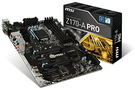 Carte mère d'ordinateur de Bureau MSI Z170-A Pro – Intel Z170 Ensemble de Circuits intégrés – Socket H4 LGA-1151
