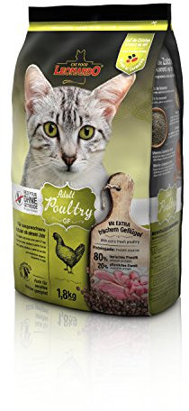 Leonardo Adult GF Poultry [1,8kg] Katzenfutter | Getreidefreies Trockenfutter für Katzen | Alleinfuttermittel für Katzenrassen ab 1 Jahr