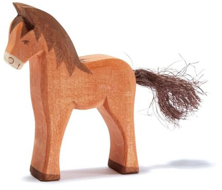 OSTHEIMER 11114 Fohlen braun aus Holz Höhe 10cm