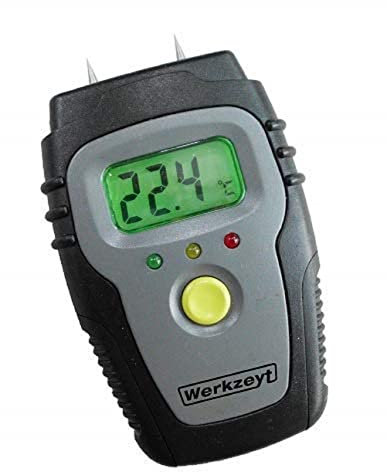 Werkzeyt - B29820 Holz und Baumaterialfeuchtigkeitsmesser, digital, Grau